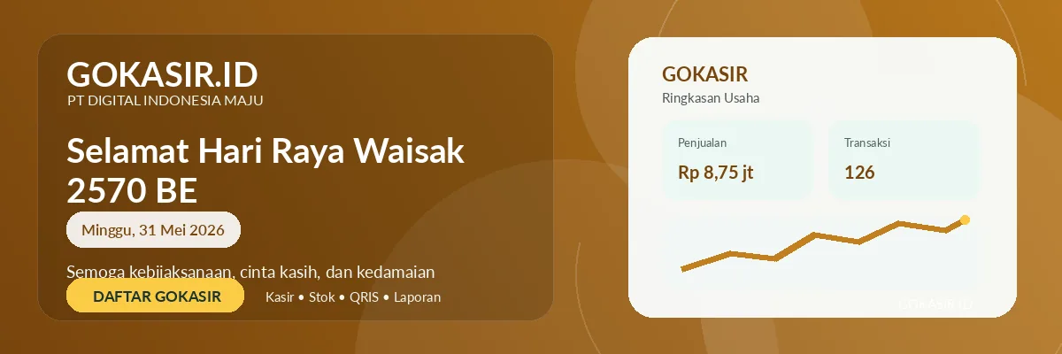 Selamat Hari Raya Waisak 2570 BE | Promo GOKASIR Selamat Hari Raya Waisak 2570 BE — promo GOKASIR