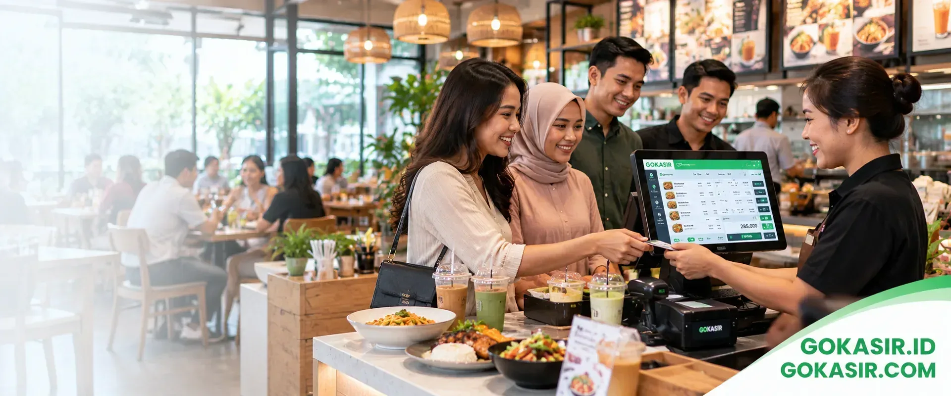 Dari pesanan ke pembayaran, operasional F&B lebih terukur — solusi GOKASIR aplikasi kasir POS